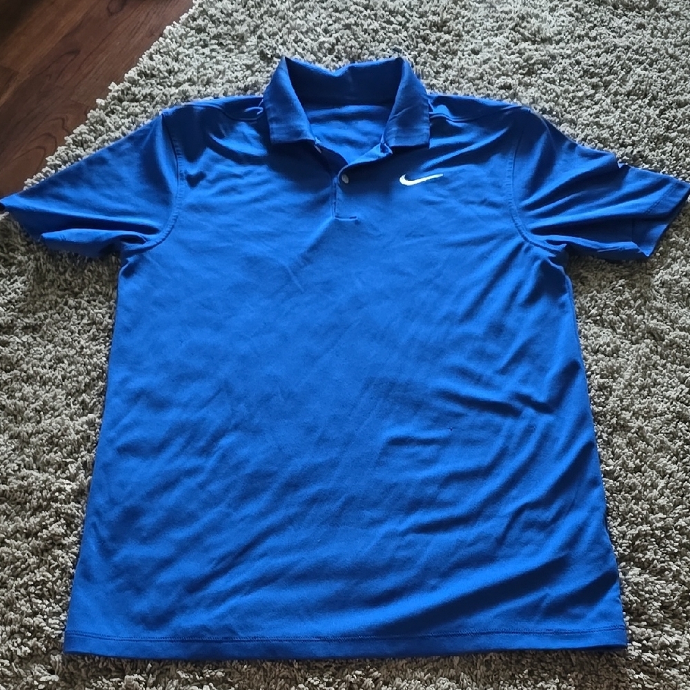 Nike Men's Blue Polo Shirt